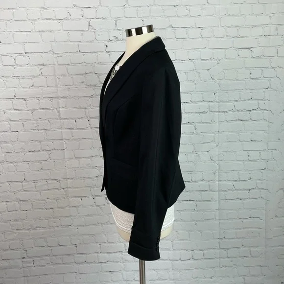 C&B Black Single Button Blazer Size Medium - Picture 2 of 10